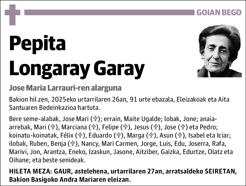 Pepita Longaray Garay