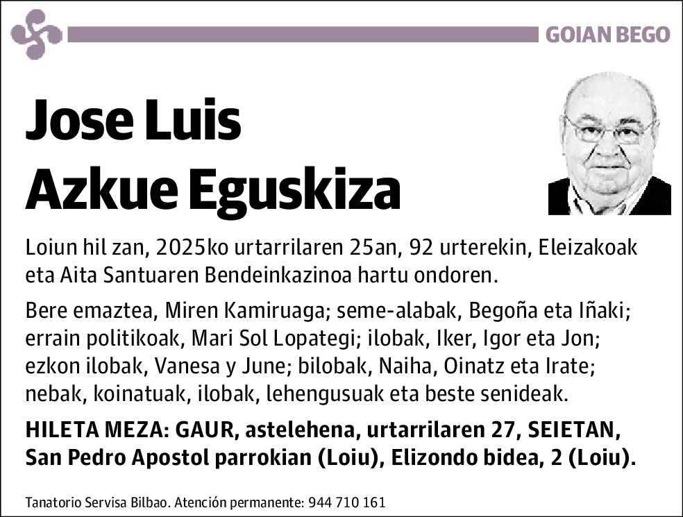 Jose Luis Azkue Eguskiza