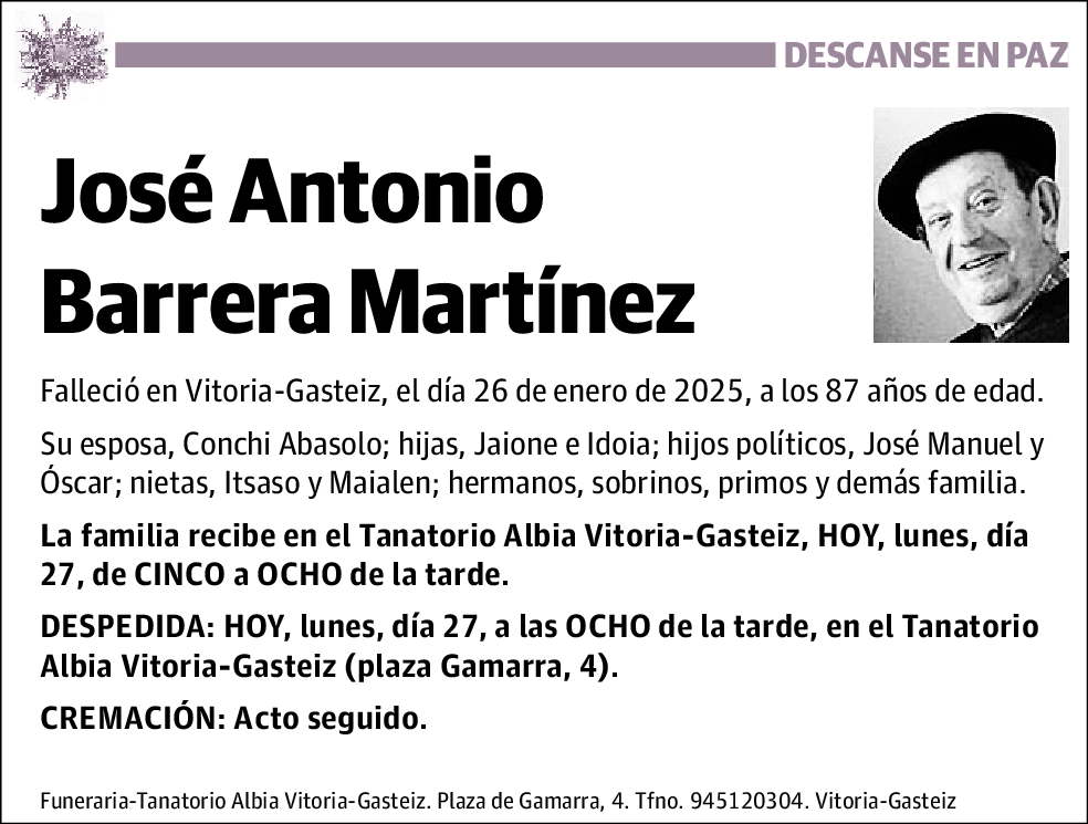 José Antonio Barrera Martínez