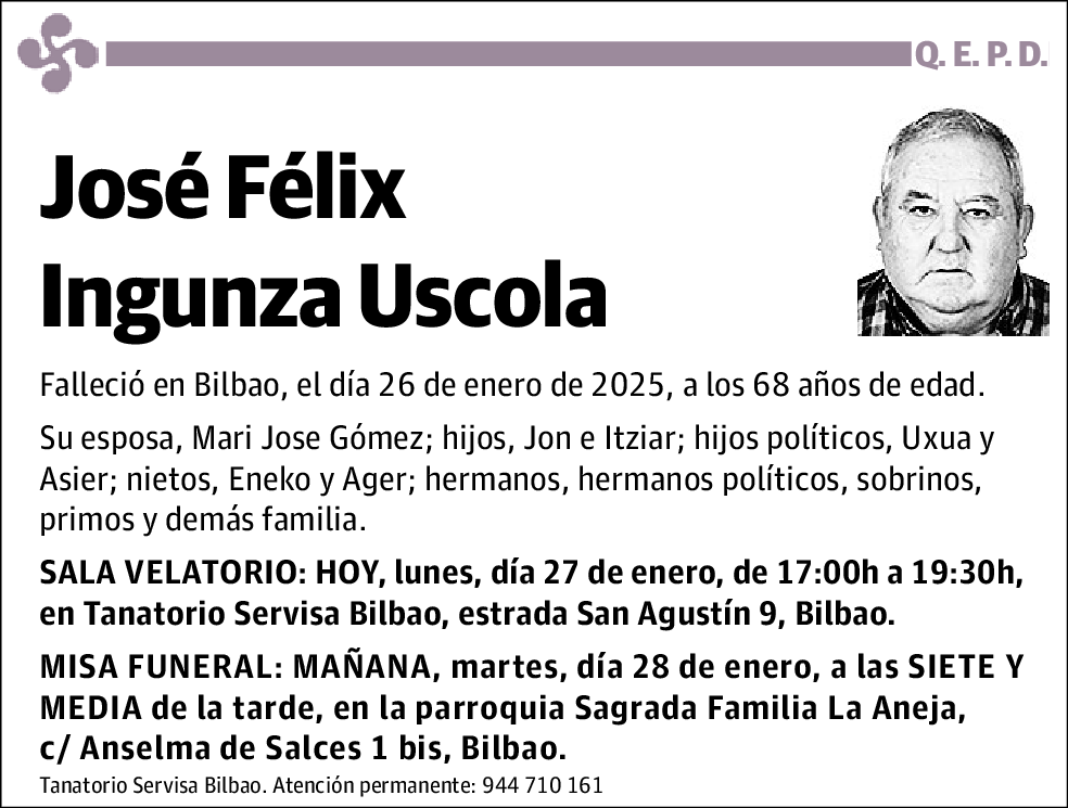 José Félix Ingunza Uscola