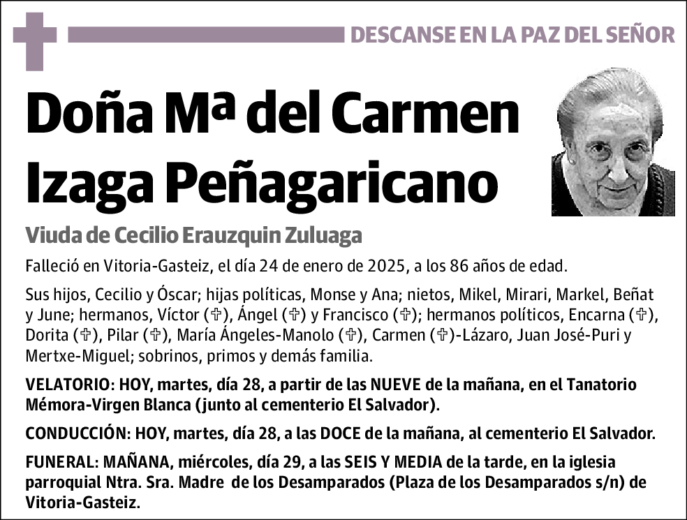 Mª del Carmen Izaga Peñagaricano