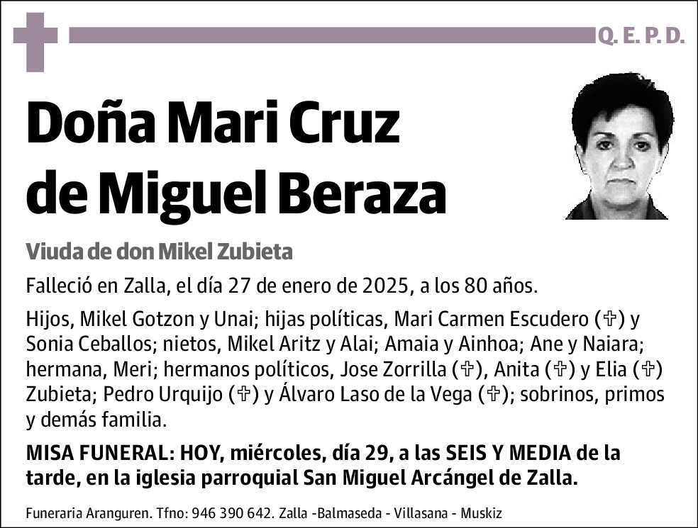 Mari Cruz de Miguel Beraza