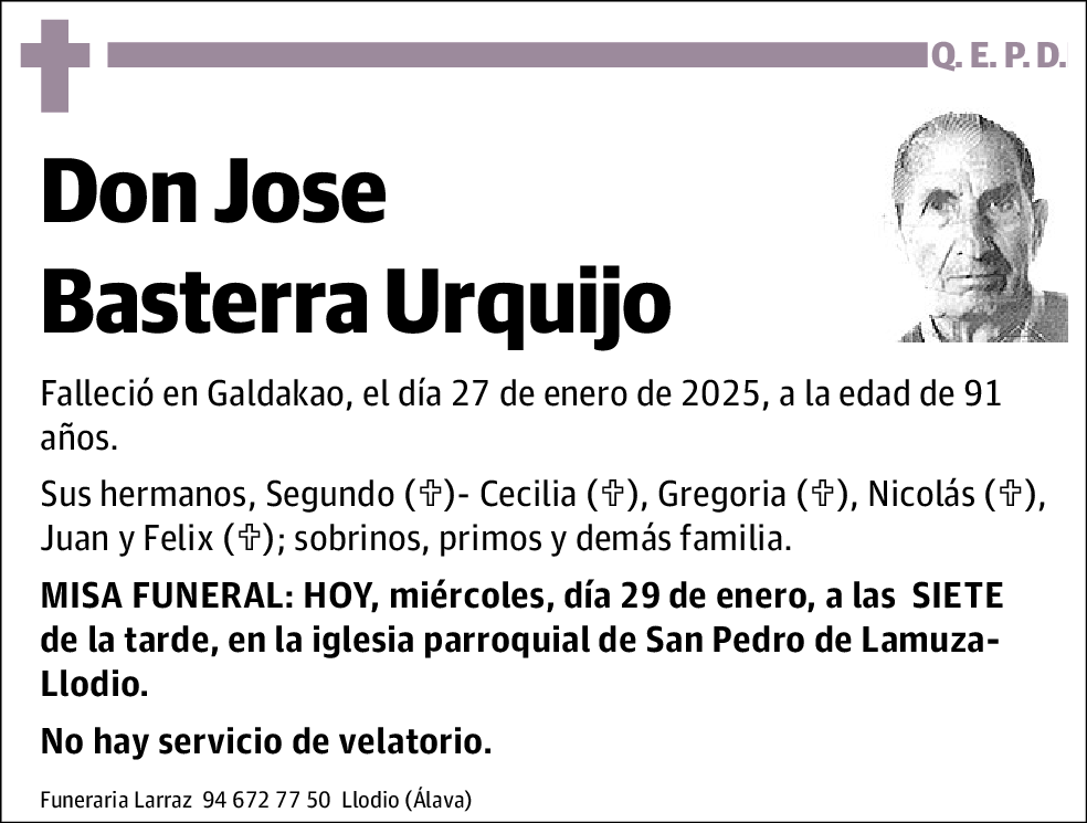 Jose Basterra Urquijo