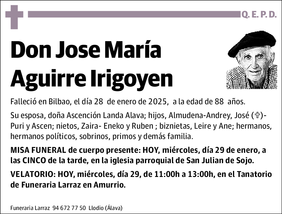 Jose María Aguirre Irigoyen