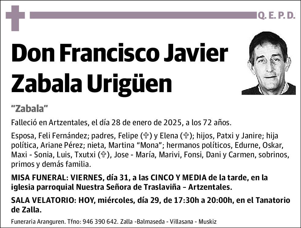 Francisco Javier Zabala Urigüen