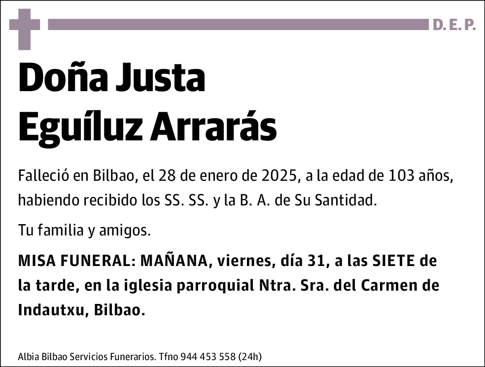 Justa Eguíluz Arrarás