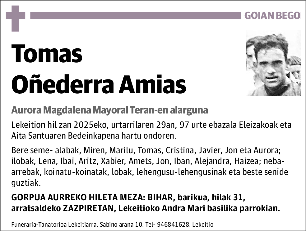 Tomas Oñederra Amias