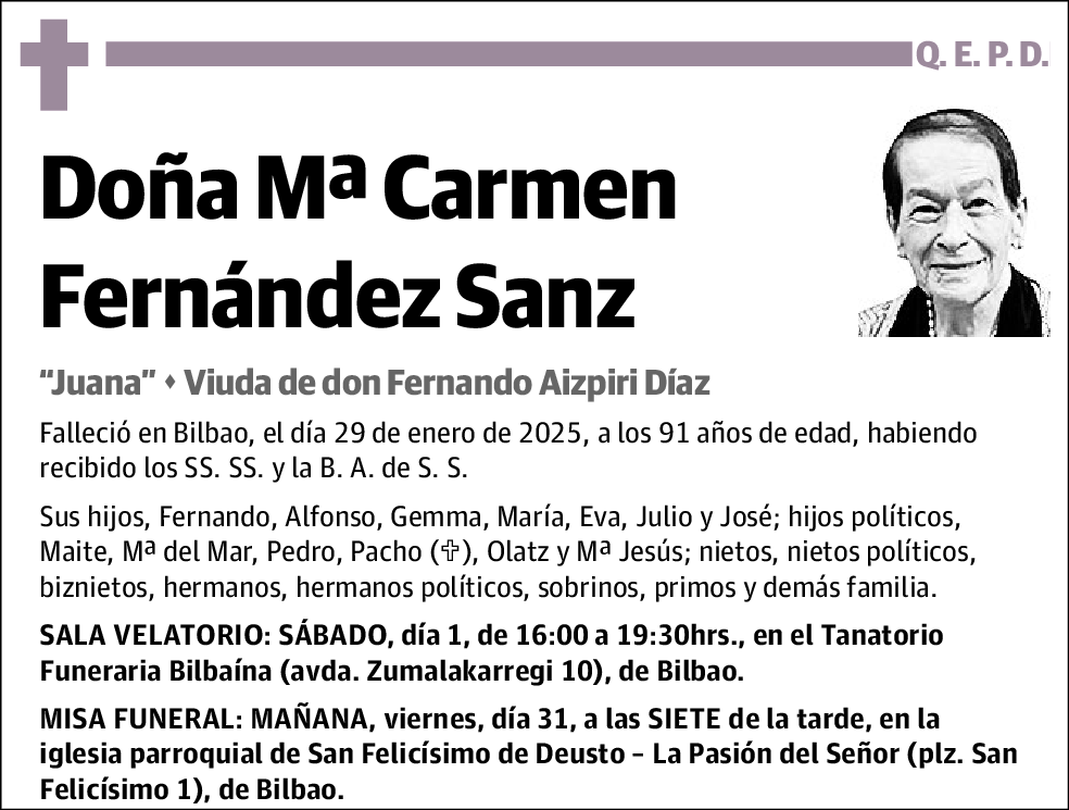 Mª Carmen Fernández Sanz