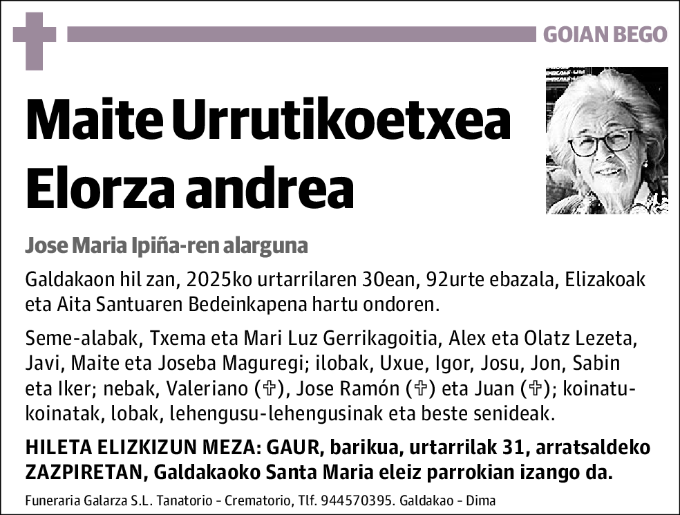 Maite Urrutikoetxea Elorza