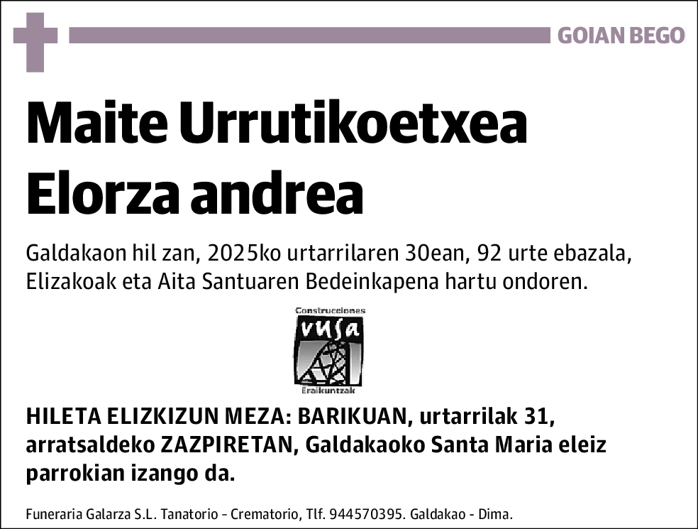 Maite Urrutikoetxea Elorza