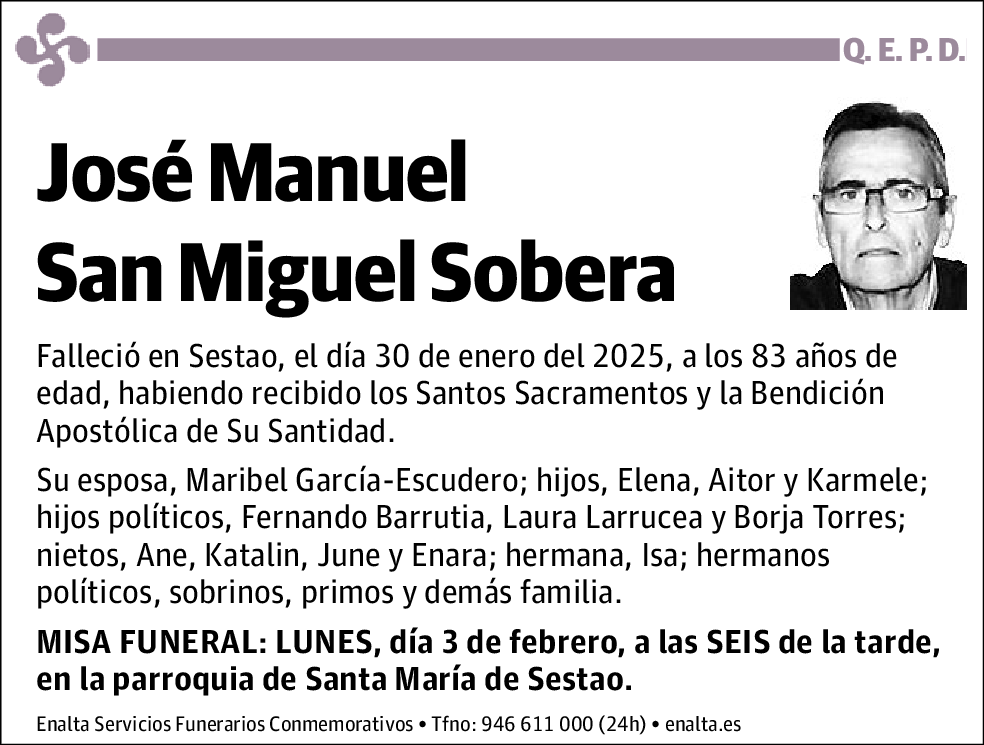 José Manuel San Miguel Sobera