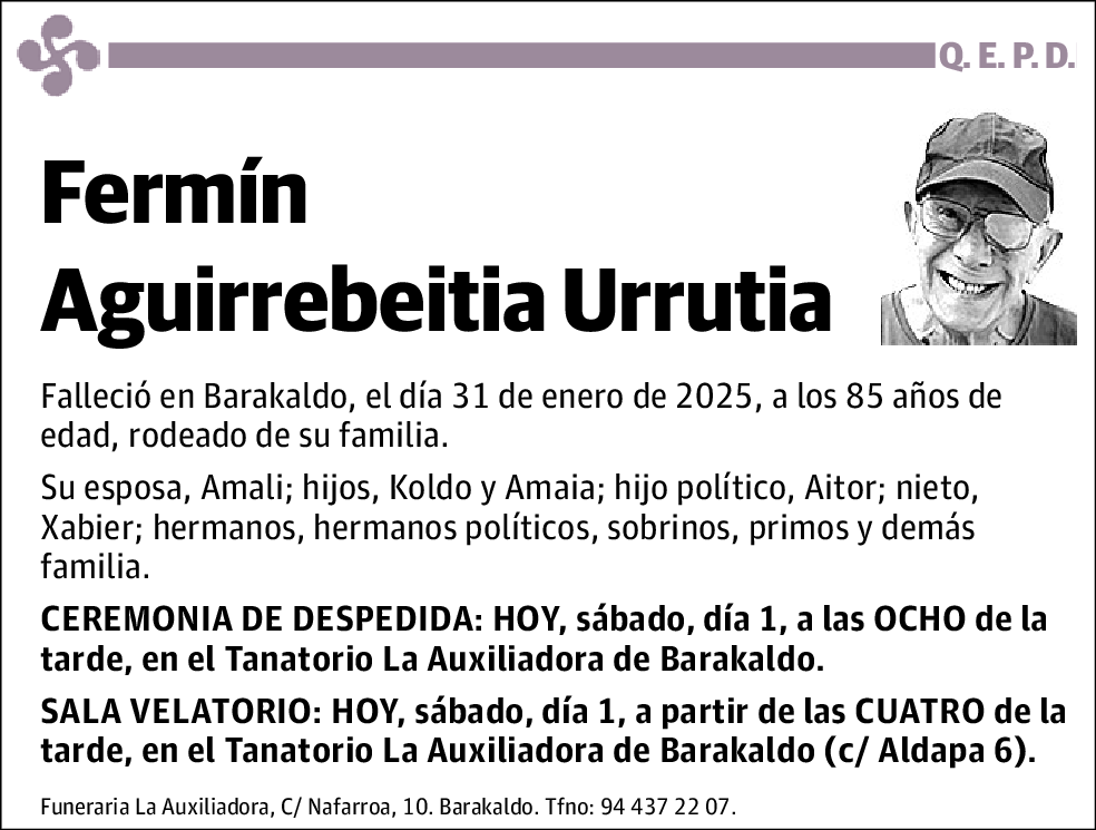 Fermín Aguirrebeitia Urrutia