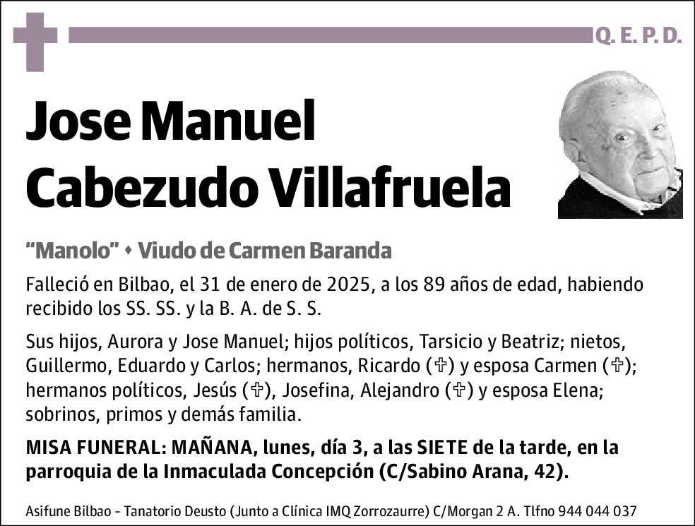 Jose Manuel Cabezudo Villafruela