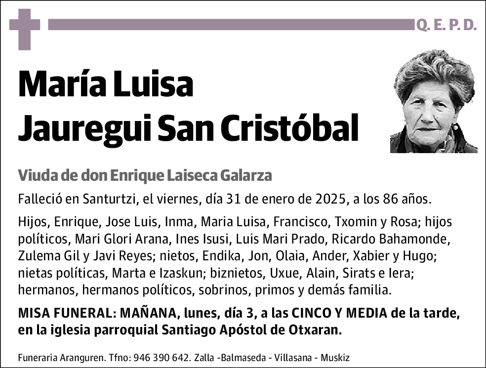 María Luisa Jauregui San Cristobal