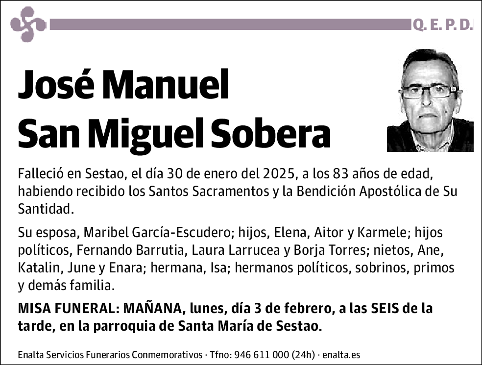 José Manuel San Miguel Sobera