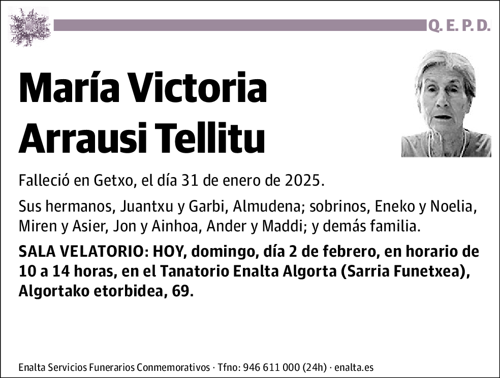 María Victoria Arrausi Tellitu