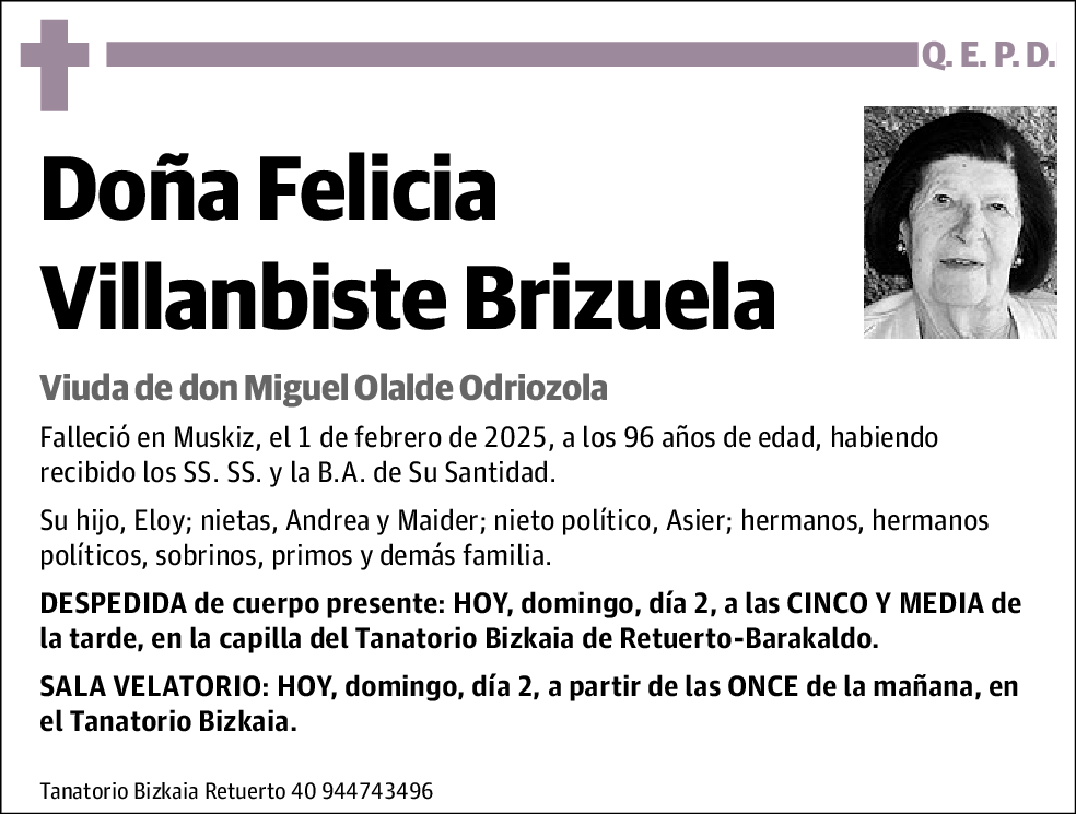 Felicia Villanbiste Brizuela