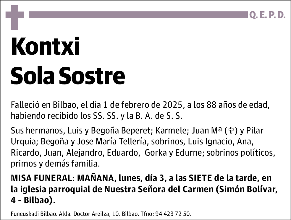 Kontxi Sola Sostre