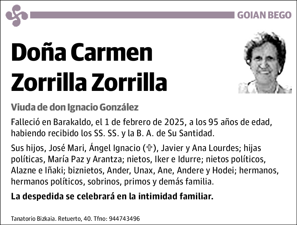 Carmen Zorrilla Zorrilla