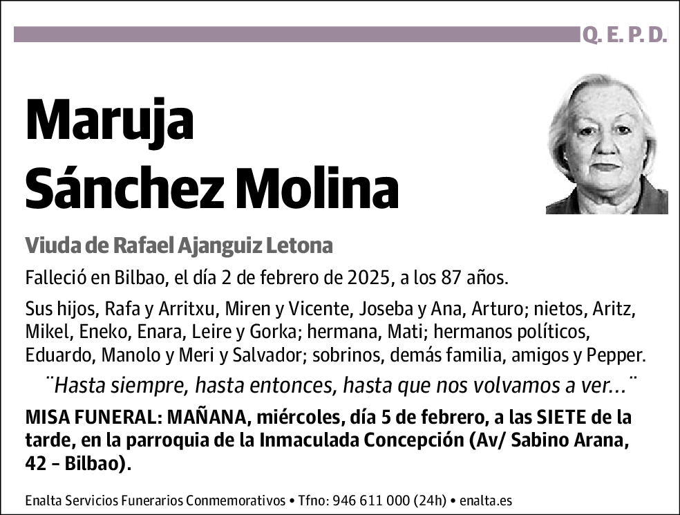 Maruja Sánchez Molina