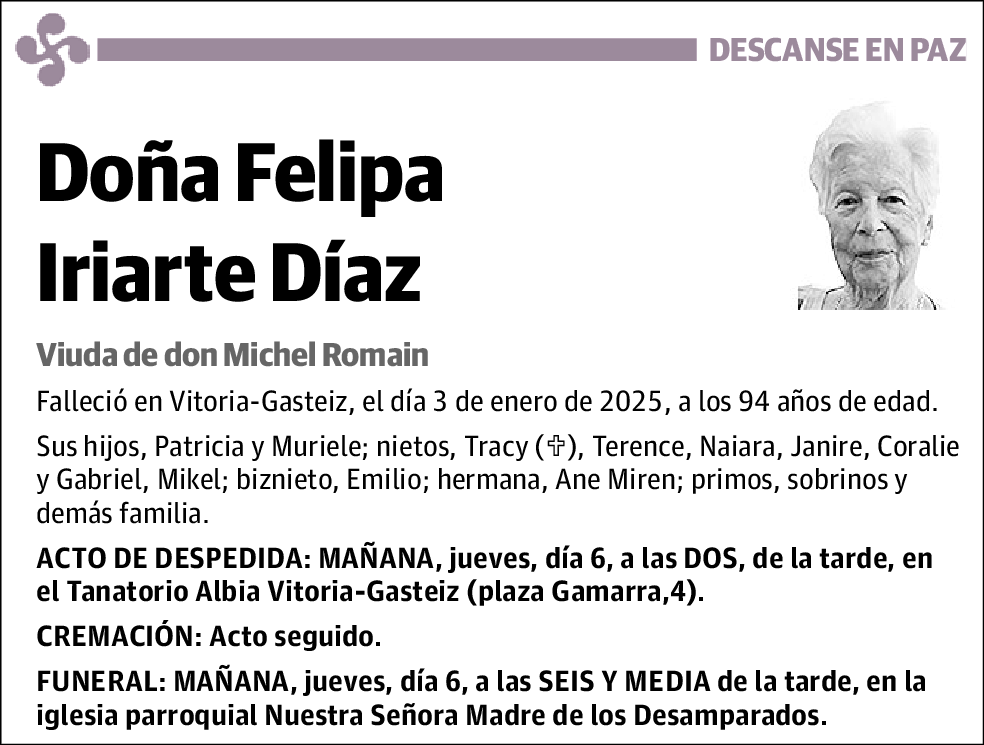 Felipa Iriarte Díaz