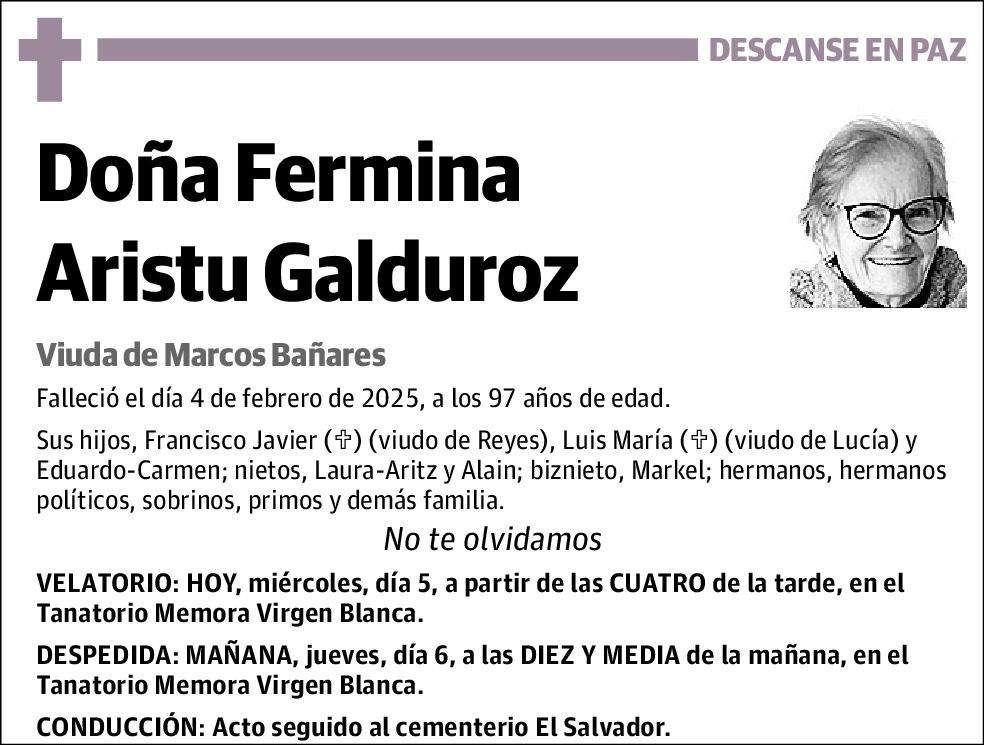 Ferminia Aristu Galduroz