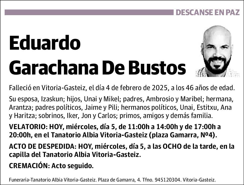 Eduardo Garachana De Bustos
