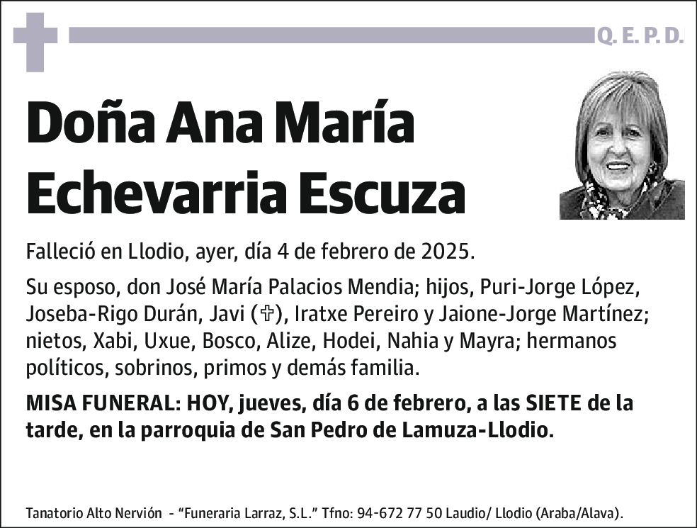 Ana María Echevarria Escuza