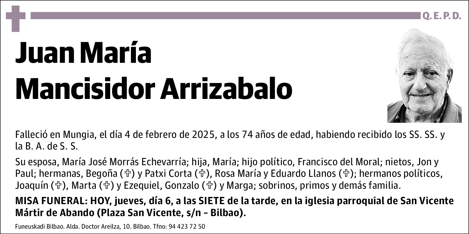 Juan María Mancisidor Arrizabalo