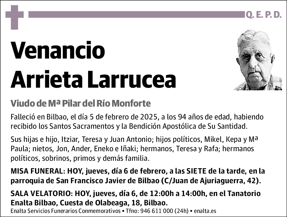 Venancio Arrieta Larrucea