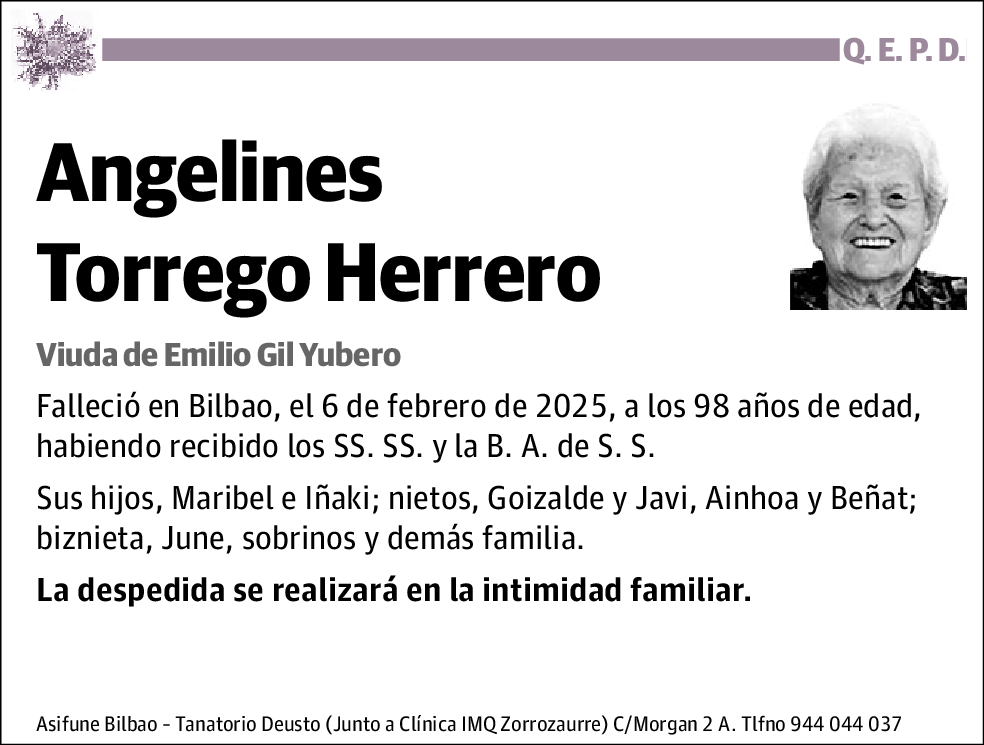 Angelines Torrego Herrero