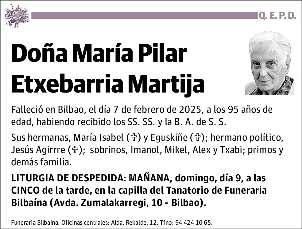 María Pilar Etxebarria Martija