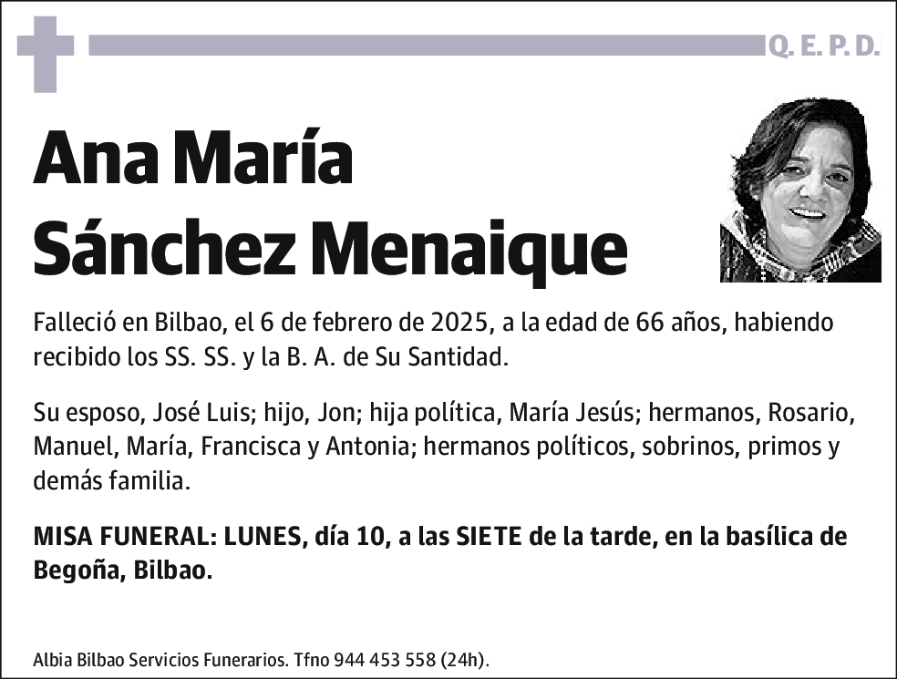 Ana Maria Sanchez Menaique