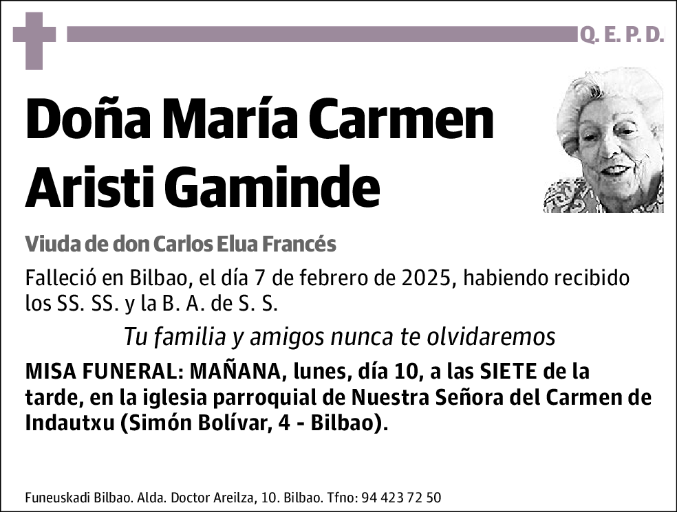 María Carmen Aristi Gaminde