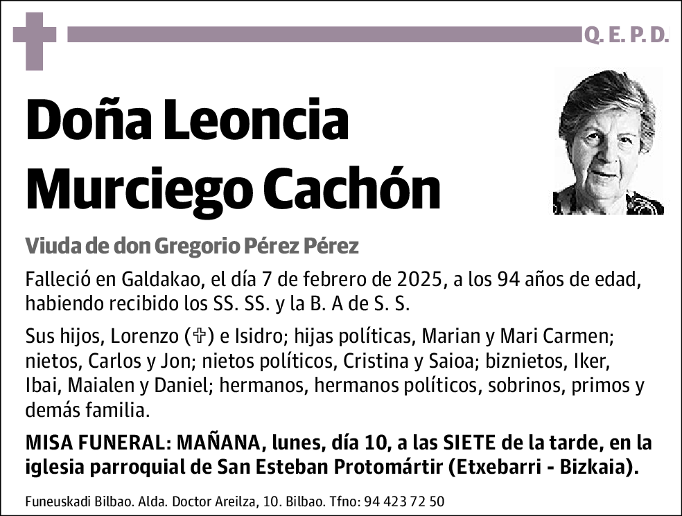 Leoncia Murciego Cachón