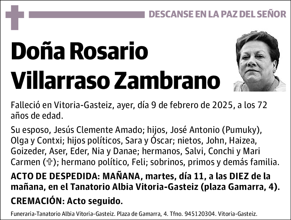 Rosario Villarraso Zambrano