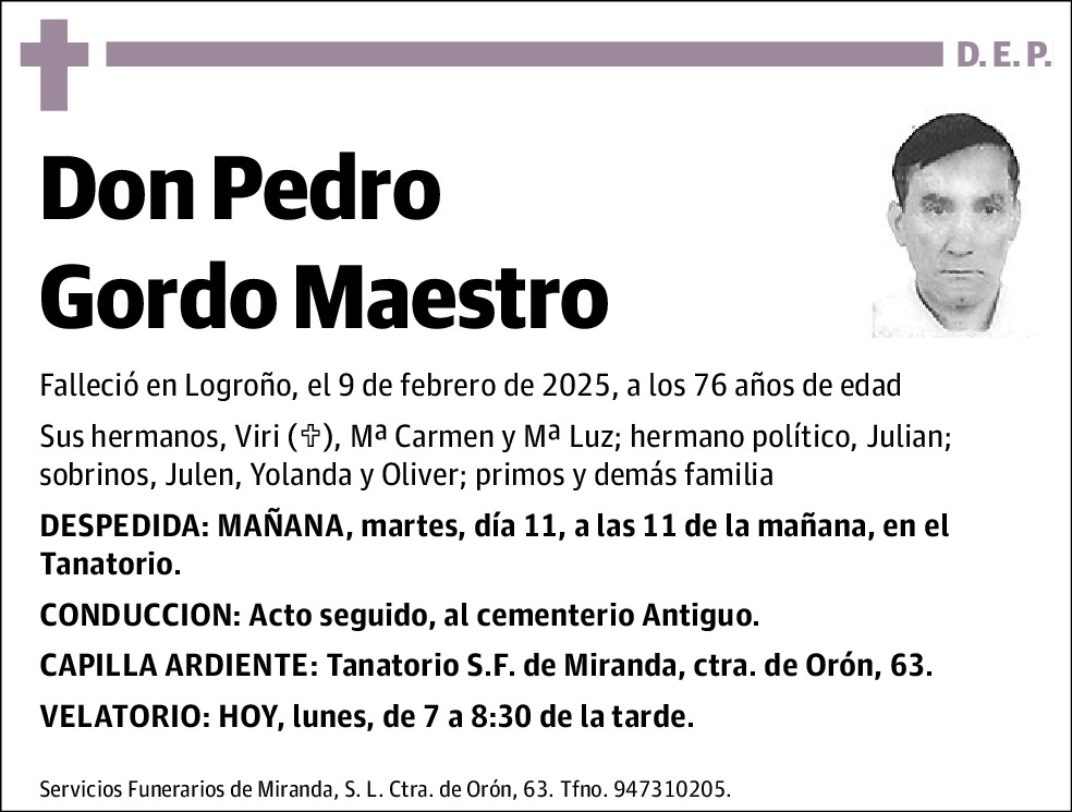 Pedro Gordo Maestro