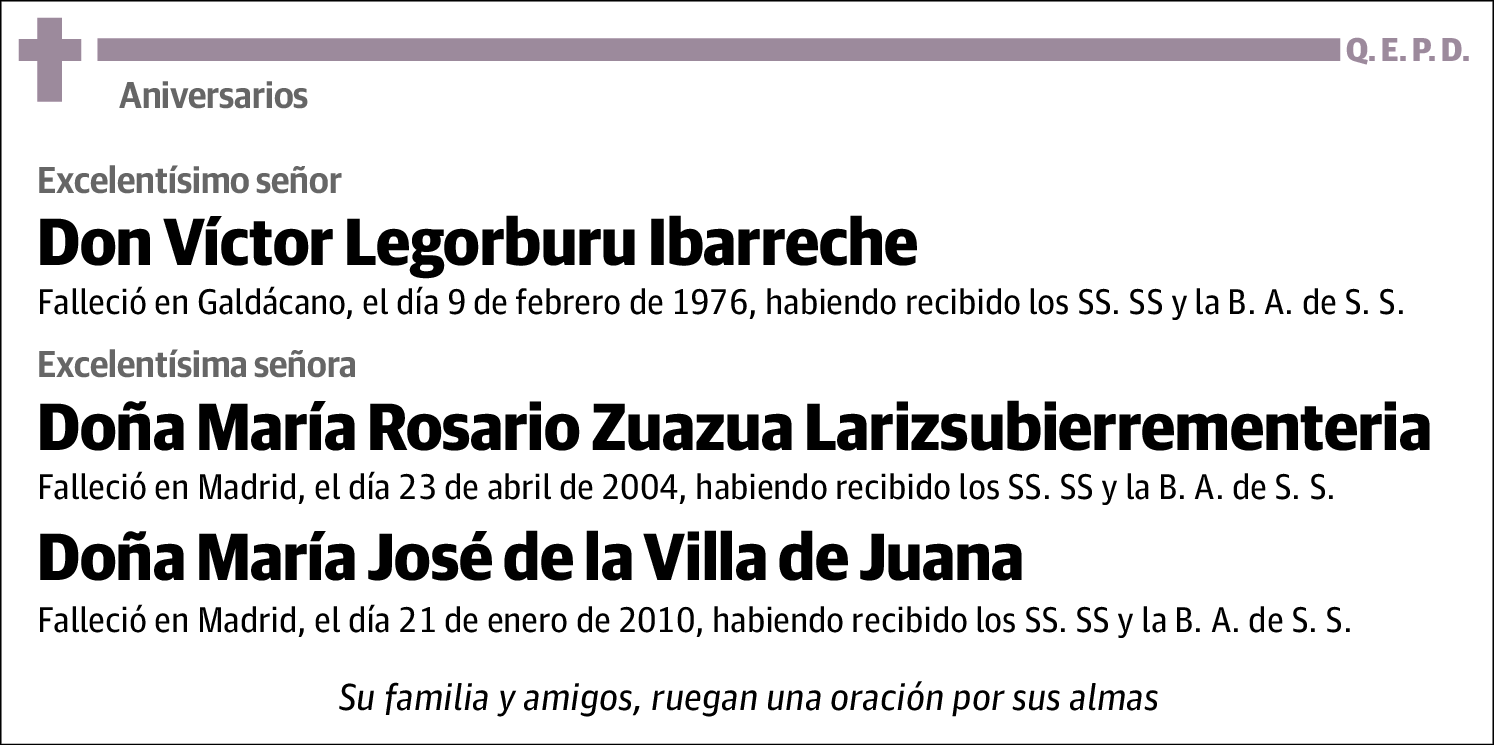 Víctor Zuazua Larizsubierrementeria Legorburu Ibarreche