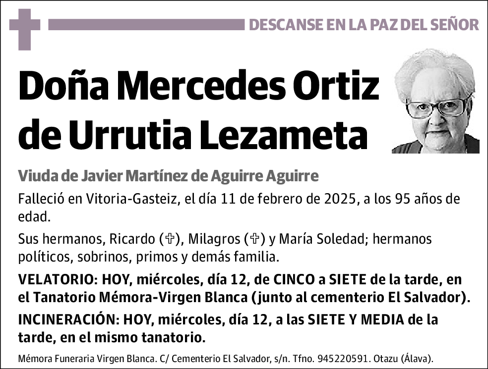 Mercedes Ortiz de Urrutia Lezameta