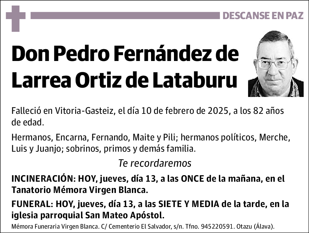 Pedro Fernández de Larrea Ortiz de Lataburu