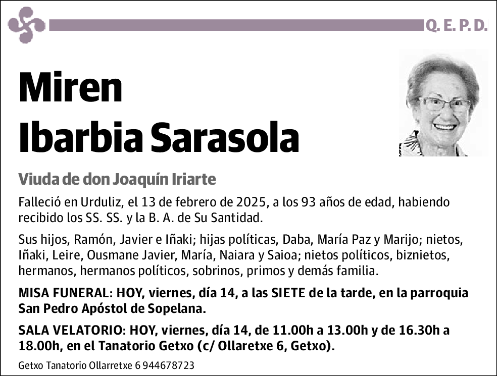 Miren Ibarbia Sarasola