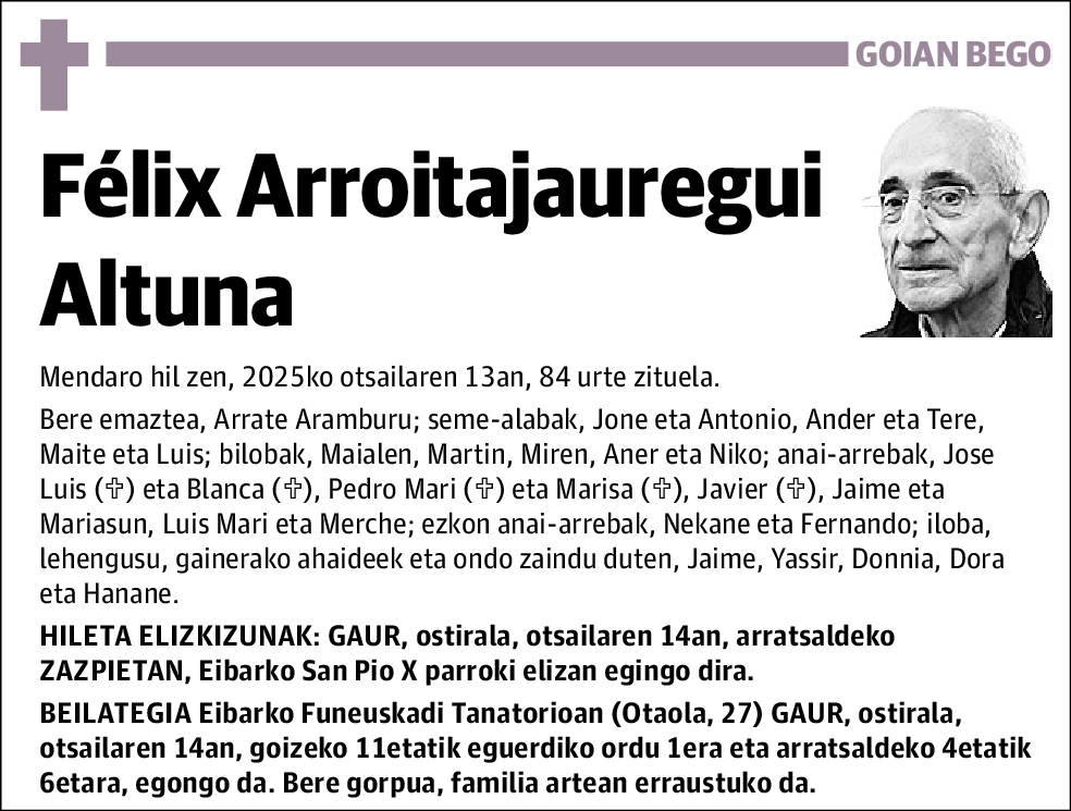 Félix Arroitajauregui Altuna