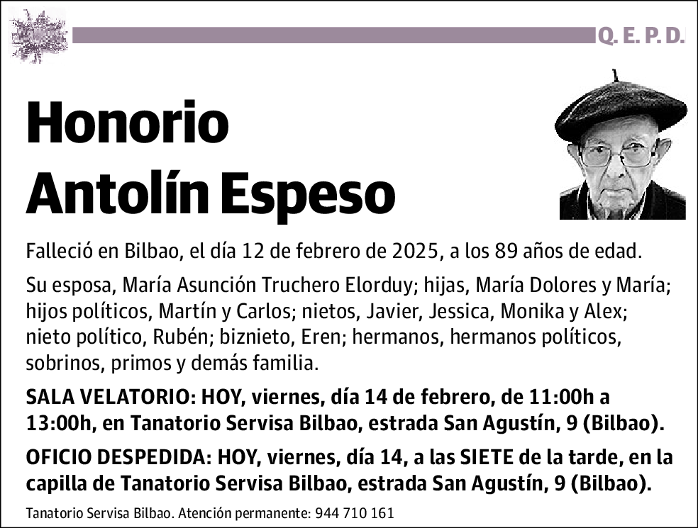 Honorio Antolín Espeso