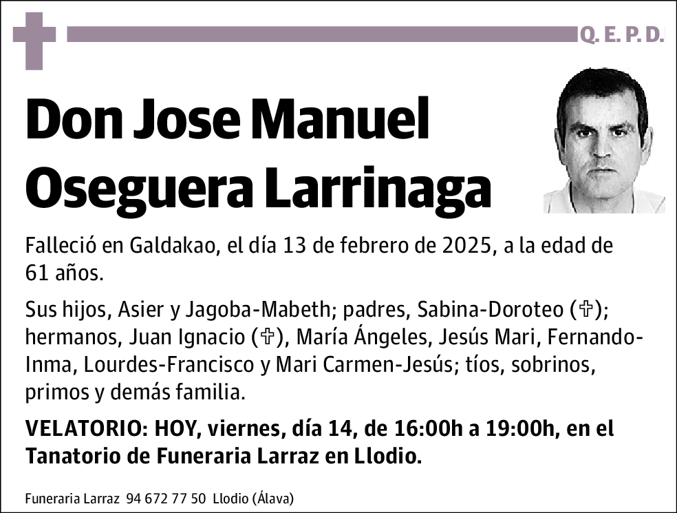 Jose Manuel Oseguera Larrinaga