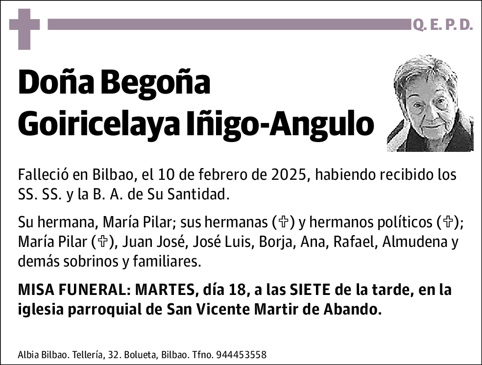 Maria Begoña Goiricelaya Iñigo-Angulo