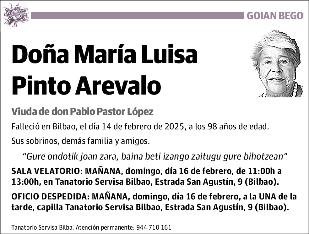 Maria Luisa Pinto Arevalo