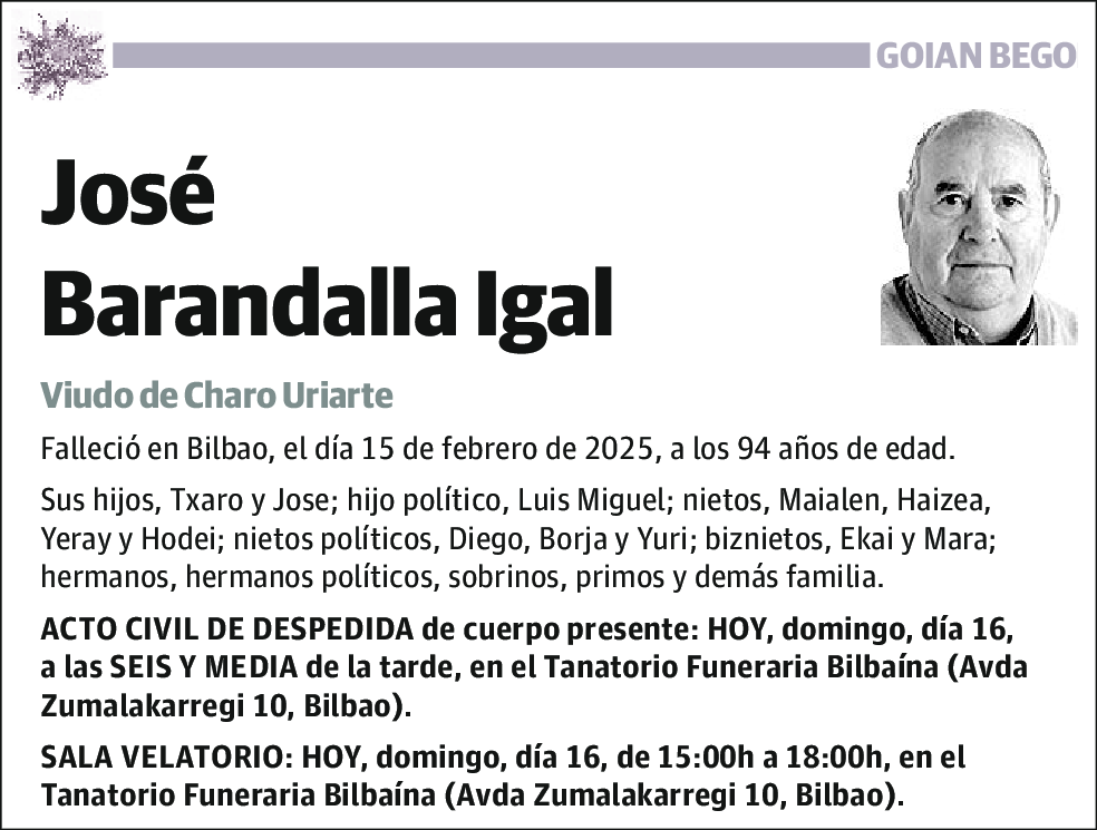 José Barandalla Igal