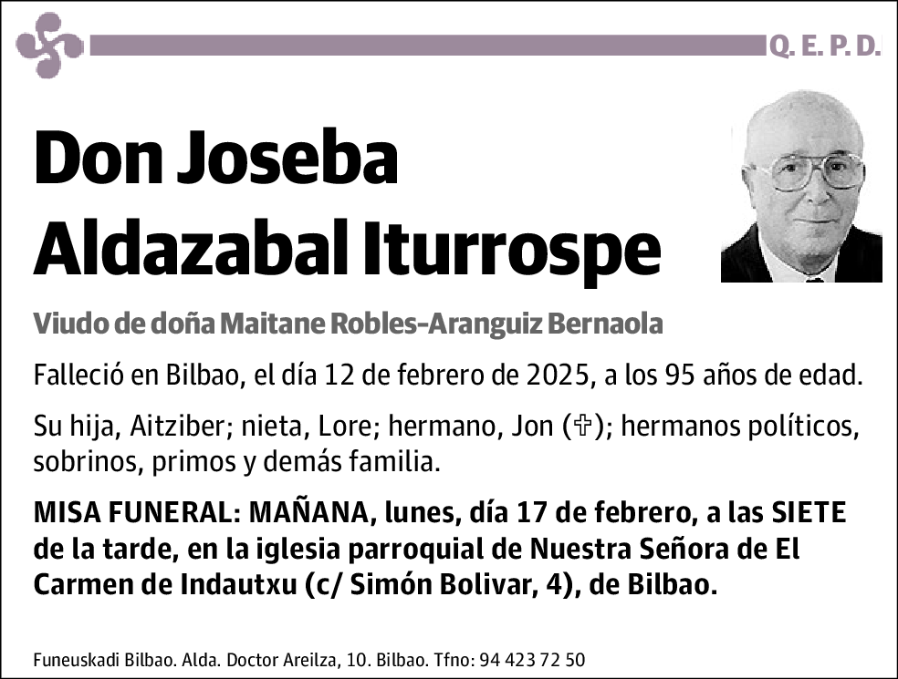 Joseba Aldazabal Iturrospe