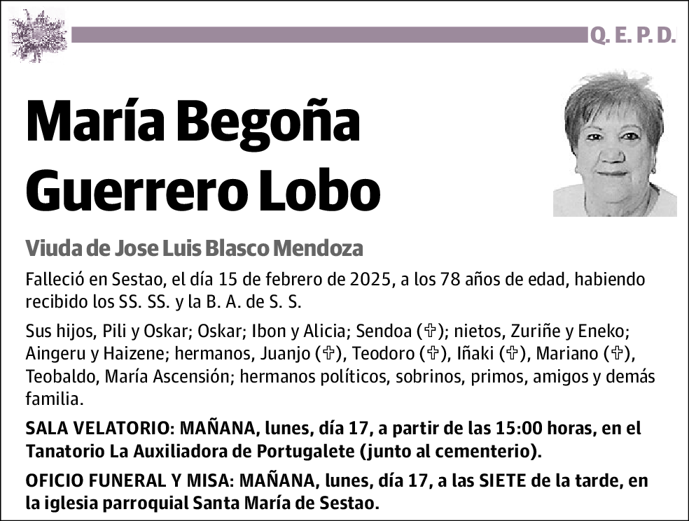 María Begoña Guerrero Lobo