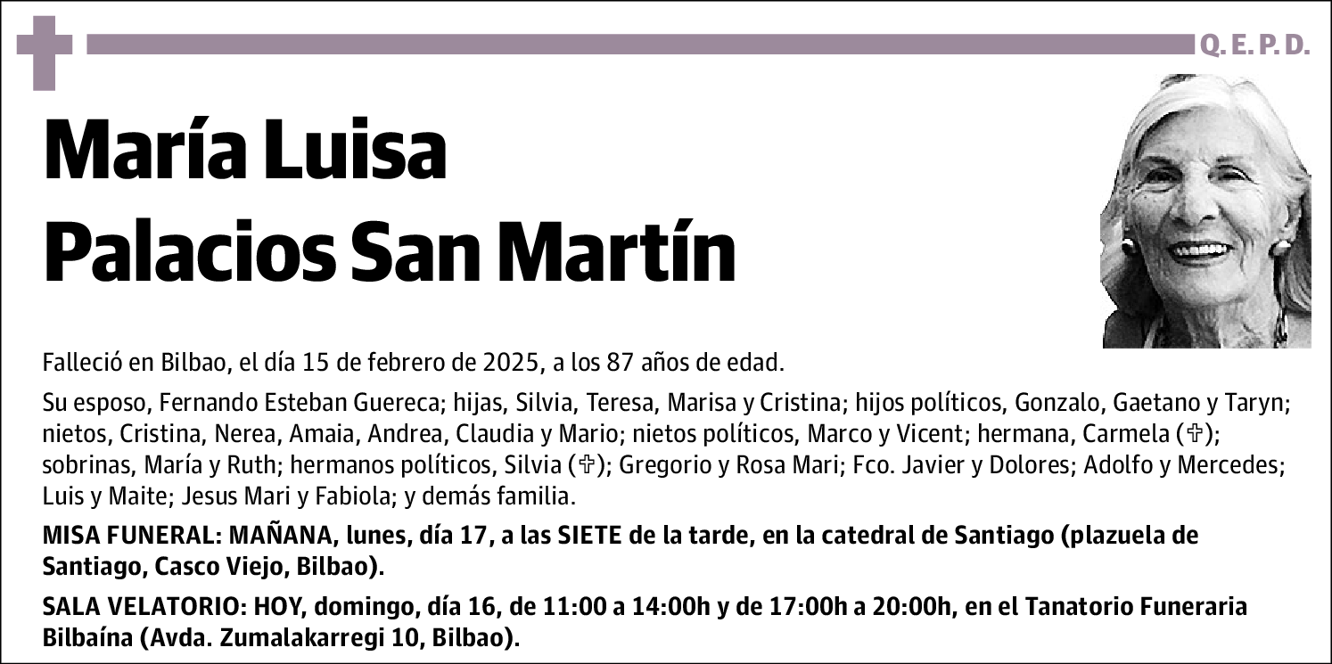 María Luisa Palacios San Martín